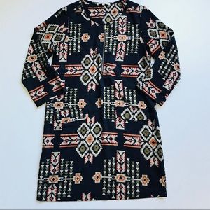 Collective Concepts printed navy dress *stitch fix